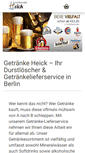 Mobile Screenshot of getraenke-heick.de